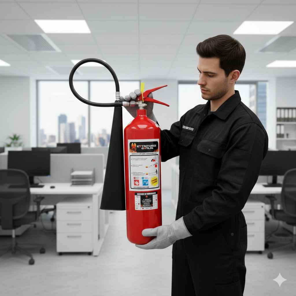 "Venta de extintores de CO2 certificados al mejor precio. Protección ideal para equipos eléctricos y salas de cómputo. ¡Compra online con envío rápido aquí!"